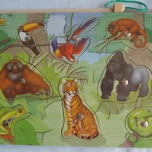 nmagnetic puzzle rinforest animals