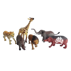 african plastic animal set