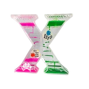 x shape liquid timer