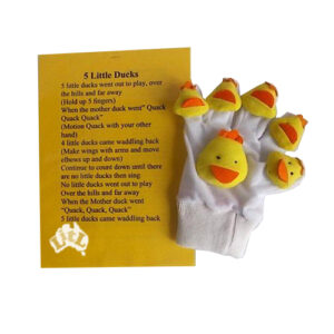 five little ducks hand puppet