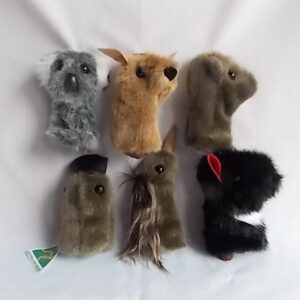 set six australian animal finger puppets