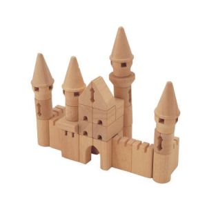 castle set wooden blocks