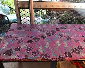 aboriginal fabric fitted table cover