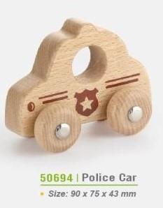 wooden police car