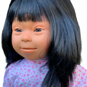 hispanic girl doll with down syndrome features